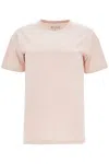Maison Margiela Reverse Logo T Shirt With In Pink