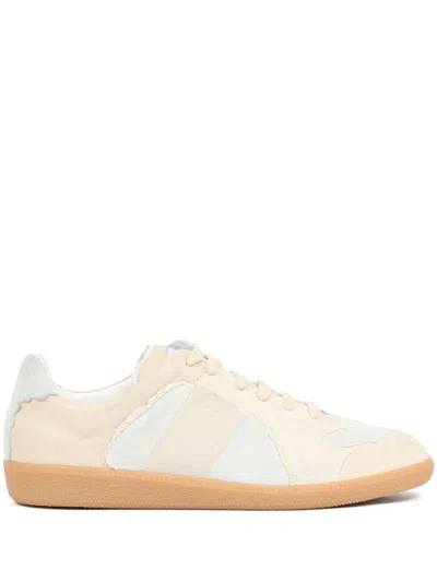 Maison Margiela Reversed Leather Replica Sneakers In Reversed Replica