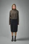 Maison Margiela Reversed Shirtdress In Brown