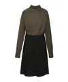 Maison Margiela Reversed Shirtdress In Brown/black
