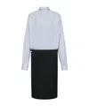 Maison Margiela Striped Cotton Shirt In Black