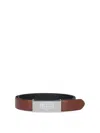 Maison Margiela Numeric Reversible Belt In Brown