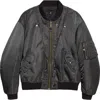 Maison Margiela Nylon Blend Bomber Jacket With Polyester Lining In Black