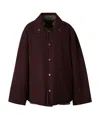 Maison Margiela Reversible Nylon Jacket In Burgundy