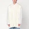 Maison Margiela Panelled Shirt Jacket In White