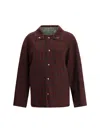 Maison Margiela Reversible Technical Jacket In Burgundy