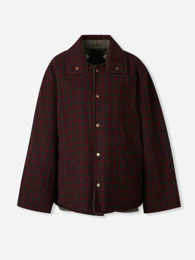 Maison Margiela Reversible Technical Jacket In Burgundy