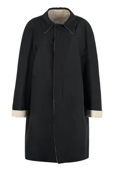 Maison Margiela Reversible Trench Jacket In Black