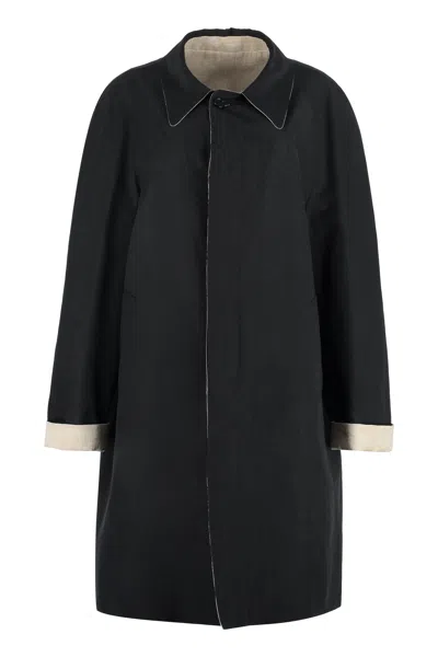 Maison Margiela Reversible Trench-coat In Black