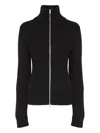 Maison Margiela Full-zip Wool Ribbed Cardigan Clothing In Black