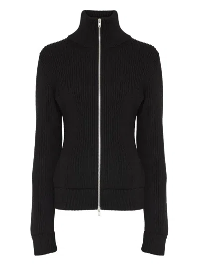 MAISON MARGIELA MAISON MARGIELA RIBBED CARDIGAN WITH ZIP