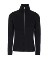 Maison Margiela Men Wool Blend Zipped Cardigan In Black