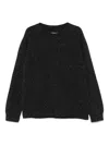 Maison Margiela Shetland Wool Sweatshirt Man Charcoal In Grey