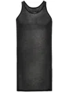 Maison Margiela Fine-ribbed Tank Top In Black