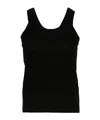 Maison Margiela Ribbed Knit Tank Top In Black