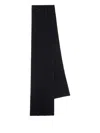 Maison Margiela Cashmere Scarf Man Dark Blue In Black