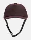 Maison Margiela Riding Cap In Burgundy