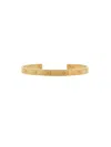 Maison Margiela Numerical Silver Slim Cuff In Gold