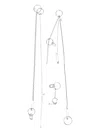 Maison Margiela Mm6 Pins With Safety Pins And Chains Desing In Silver