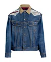 Maison Margiela Denim Jacket X Pandleton In Blue