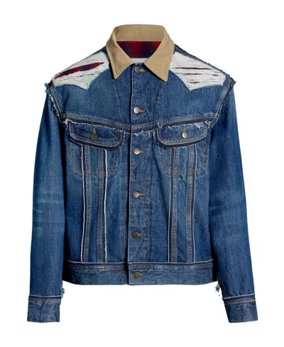 MAISON MARGIELA MAISON MARGIELA VINTAGE EFFECT DENIM JACKET