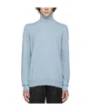 Maison Margiela Man Turtleneck Pastel Blue Size Xl Cashmere In Blue