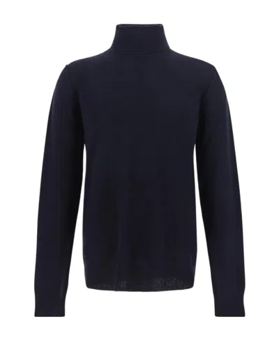 Maison Margiela Roll Neck Cashmere Sweater In Black