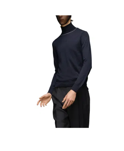 Maison Margiela Roll-neck Knitted Jumper In Black