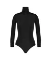 Maison Margiela Roll-neck Long-sleeve Bodysuit In Black