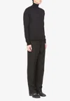 Maison Margiela Roll Neck Merino-wool Sweater In Black