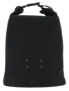 Maison Margiela Versatile Roll-top Backpack Adjustable Strap In Black