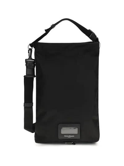 Maison Margiela Roll Up Technical Backpack In Black