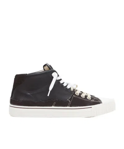 Maison Margiela New Evolution Low-top Sneakers In Black