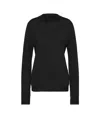 Maison Margiela Merino Wool Sweater Woman Black In Black