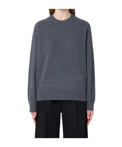 Maison Margiela Round Neck Sweater In Grey