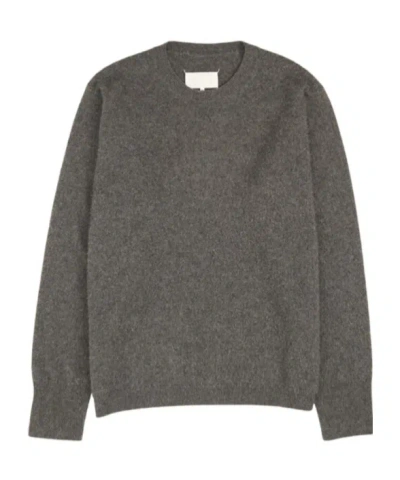 Maison Margiela Round Neck Sweater In Black