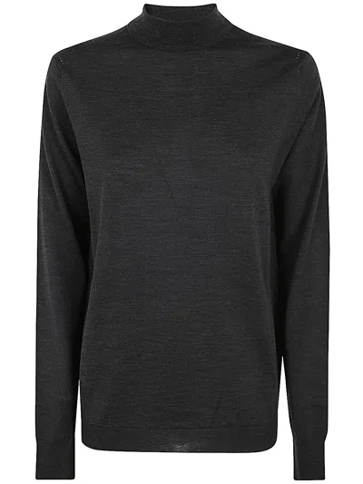 Maison Margiela Round Neck Sweater In Grey