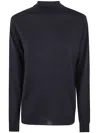 Maison Margiela Round Neck Sweater In Navy