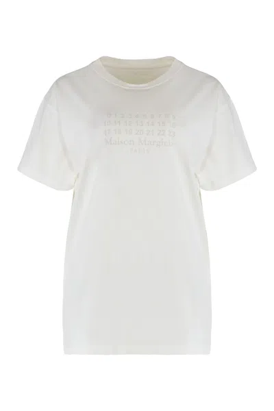 MAISON MARGIELA ROUND NECK T-SHIRT IN COTTON
