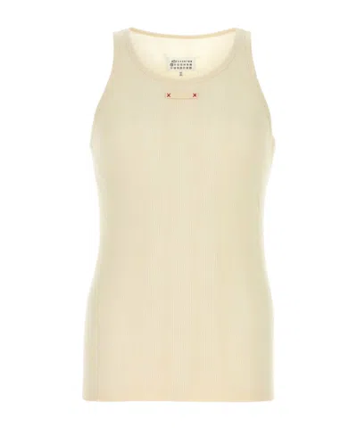 Maison Margiela Round-neck Vest In Nude
