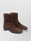 Maison Margiela Round Toe Block Heel Ankle Boots