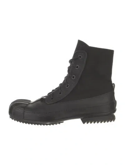 Pre-owned Maison Margiela Rubber Rain Boots In Black