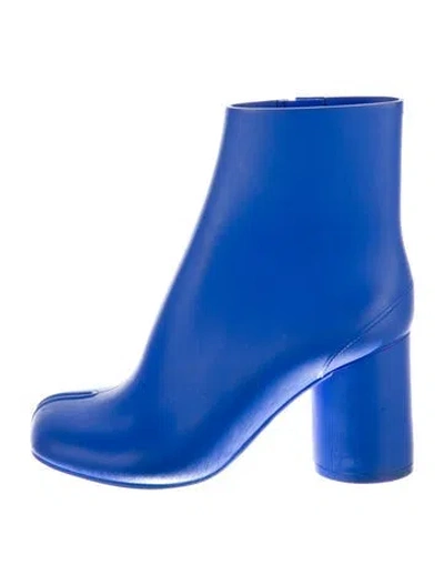 Pre-owned Maison Margiela Rubber Rain Boots In Blue
