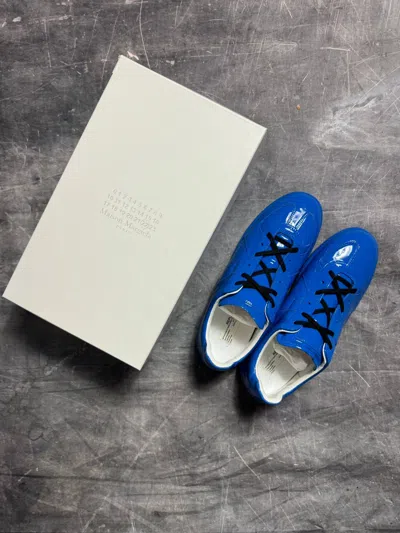 Pre-owned Maison Margiela Rubber Replica Gat Sneakers In Blue