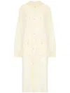 Maison Margiela Maison Martin Margiela Women Rubberized Cotton Caban Coat In Beige