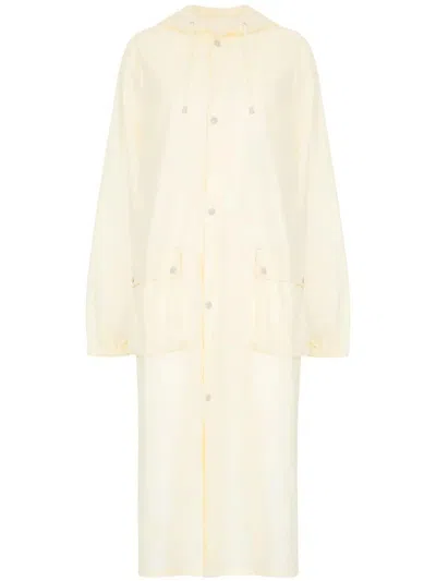 MAISON MARGIELA RUBBERIZED COTTON CABAN COAT