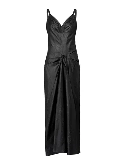 MAISON MARGIELA VESTIDO LARGO - NEGRO