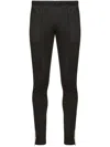 Maison Margiela Cotton Blend Trousers In Black