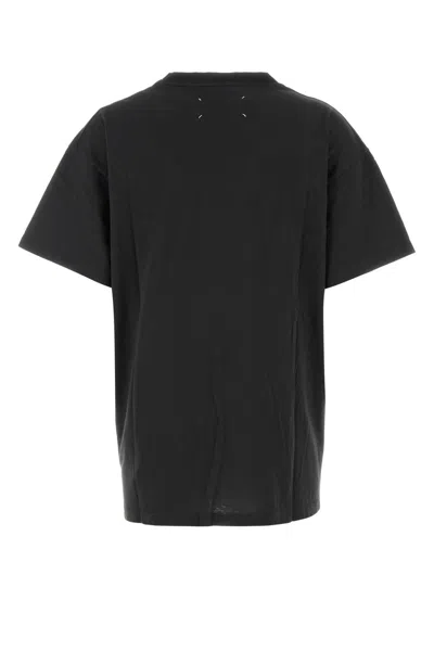 Maison Margiela Salte Cotton Oversize T-shirt In Black