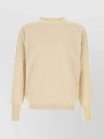 Maison Margiela Sand Cashmere Blend Sweater In Neutral